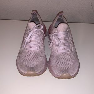Nike Epic React Flyknit pink women’s shoes